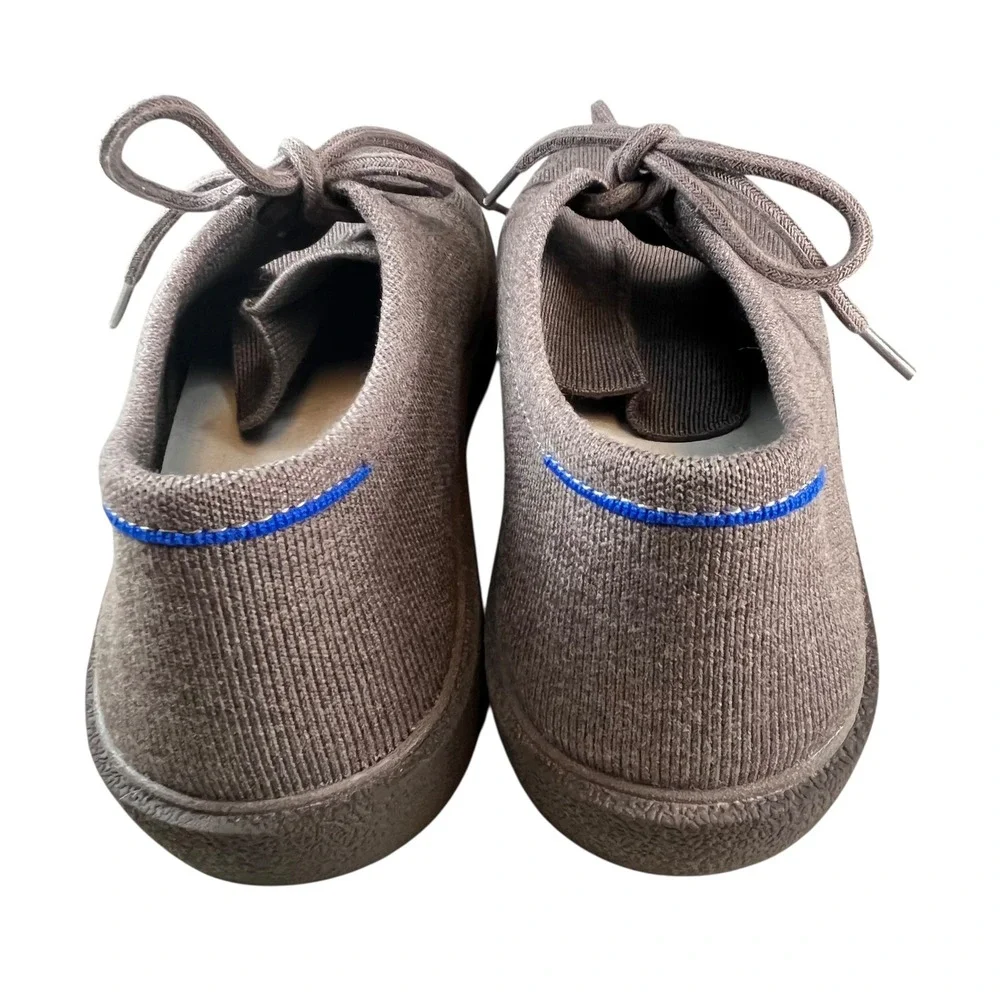 Rothy's Mens Loafers Gray Knit Upper Lace-Up Oxfords Everyday‎ Casual Size 12.5